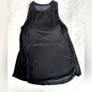 Shebird Freedom Racerback tank with built-in bra. Black. 32C-34B